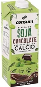 CONSUM Bebida de soja chocolate enriquecida con calcio y vitaminas A y D