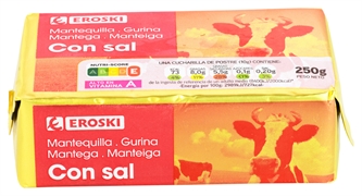 EROSKI Mantequilla con sal