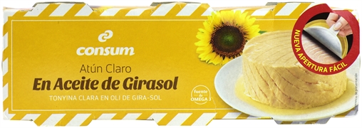 CONSUM ATÚN CLARO EN ACEITE DE GIRASOL