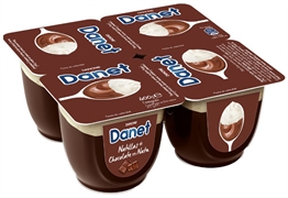 DANONE-DANET Natillas de chocolate con nata