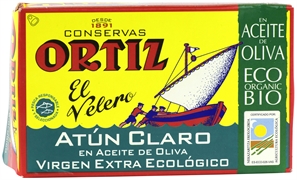ORTIZ ATÚN CLARO EN ACEITE DE OLIVA ECOLÓGICO
