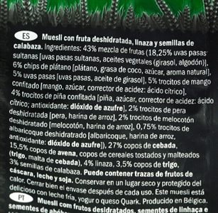 CROWNFIELD (LIDL) PREMIUM MUESLI FRUTA.