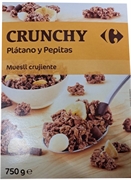 CARREFOUR CRUNCHY PLÁTANO Y PEPITAS