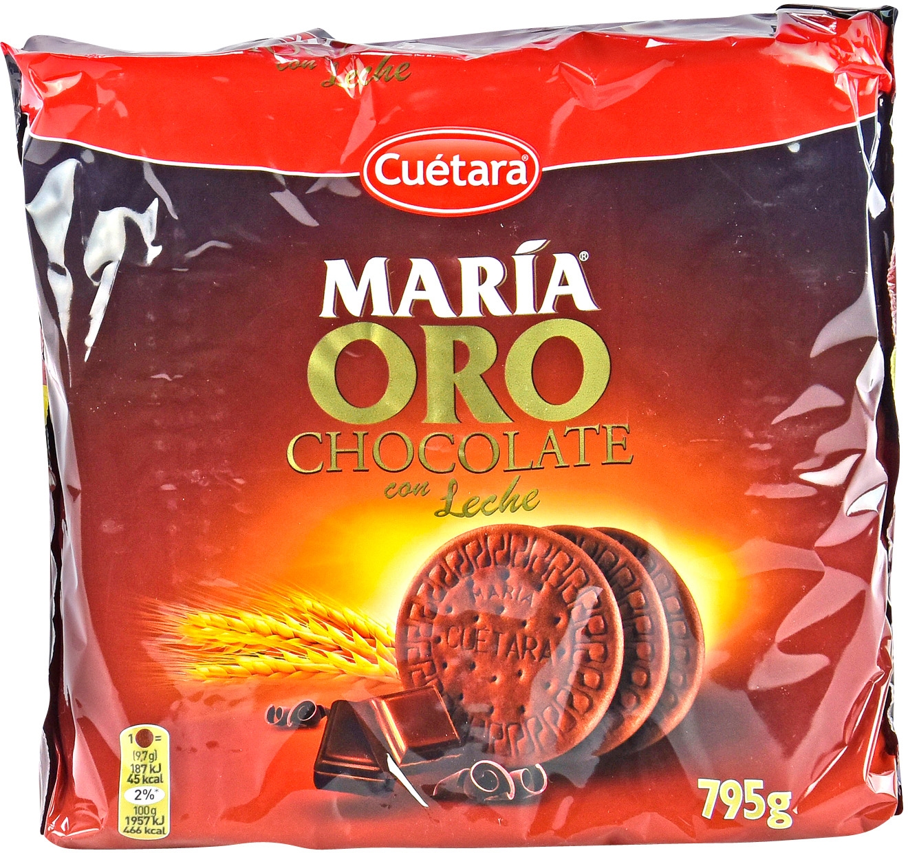 CUÉTARA MARÍA ORO CHOCOLATE CON LECHE.