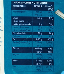 KOLLN ALMOHADILLAS CRUJIENTES DE AVENA.