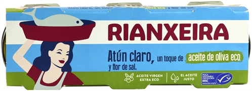 RIANXEIRA ATÚN CLARO UN TOQUE DE ACEITE DE OLIVA ECO