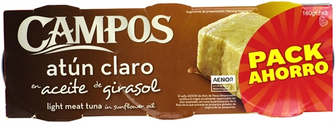 CAMPOS ATÚN CLARO ACEITE DE GIRASOL