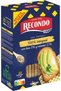 RECONDO Pan tostado 100% integral con lino 2% y sésamo 1,7%
