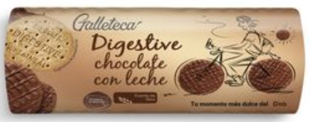GALLETECA (DIA) Digestive chocolate con leche