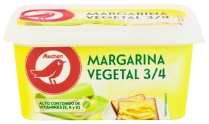 AUCHAN (ALCAMPO) Margarina vegetal 3/4