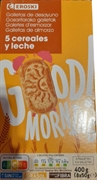 EROSKI Galletas de desayuno 5 cereales y leche