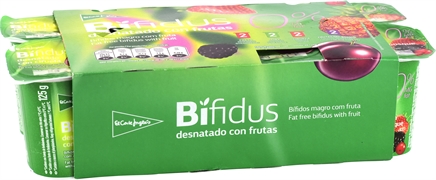 EL CORTE INGLÉS Bifidus desnatado con fresa