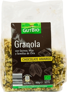 GUTBIO (ALDI) GRANOLA CHOCOLATE NEGRO.