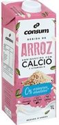 CONSUM BEBIDA DE ARROZ ENRIQUECIDA CON CALCIO Y VITAMINA D, 0% AZÚCARES