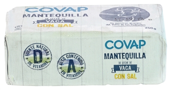 COVAP MANTEQUILLA DE LECHE DE VACA CON SAL
