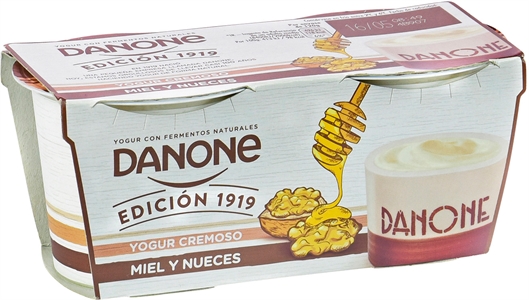 DANONE YOGUR CREMOSO MIEL Y NUECES.