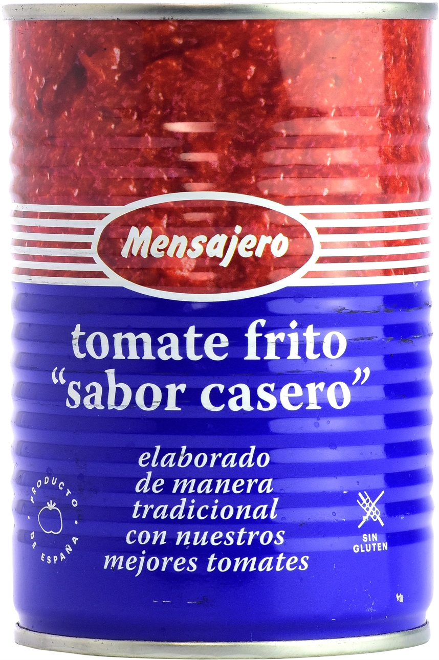 Valor nutricional de MENSAJERO TOMATE FRITO SABOR CASERO OCU Valor nutricional de MENSAJERO TOMATE FRITO SABOR CASERO OCU